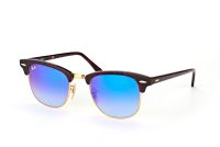 Kính Ray-Ban Clubmaster RB3016-990/7Q xanh tráng gương chuyển màu