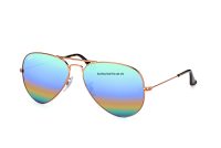 Kính Ray-Ban Aviator RB3025-9018/C3 tròng xanh cầu vồng