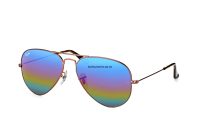 Kính Ray-Ban Aviator RB3025-9010/C2 tròng tráng gương xanh cầu vồng
