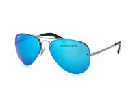 Kính Ray-Ban Aviator RB3449-004/55 tròng tráng gương xanh dương