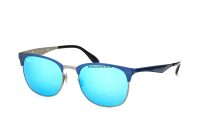 Kính Ray-Ban Clubmaster RB3538-189/55 tròng xám tráng gương xanh