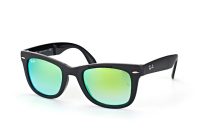 Kính Ray-Ban Folding Wayfarer RB4105-6069/4J tráng gương xanh